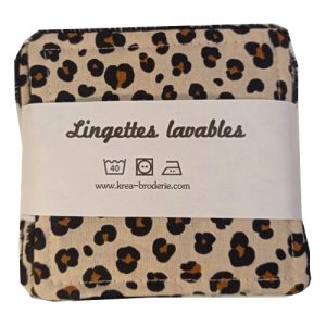 Lingettes lavables LEOPARD