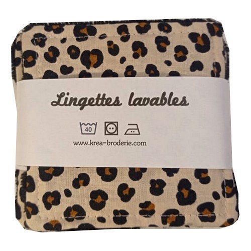 Lingettes lavables LEOPARD