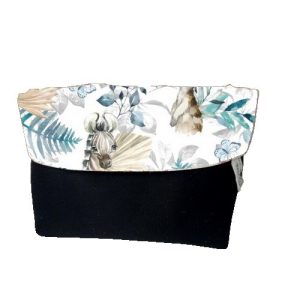 Panier pour lingettes lavables Savane Bleu