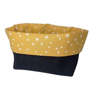 Panier pour lingettes lavables Zétoile Moutarde